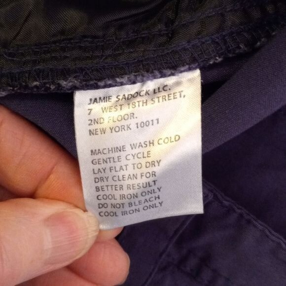 Jamie Sadock Size 10 Pants Womens Purple Button Closure High Waisted Zip Pockets - Picture 13 of 14